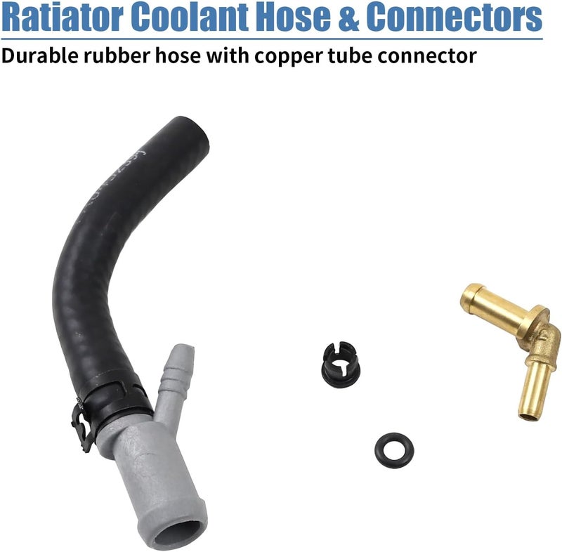 EVGoXMods Thermostat Tube Throttle Body Heater Outlet Hose Compatible with Land Rover Range Rover Discovery Defender Coolant Pipe Engine Radiator Water Outlet Hose LR049990 LR045239 LR034109 - Image 3